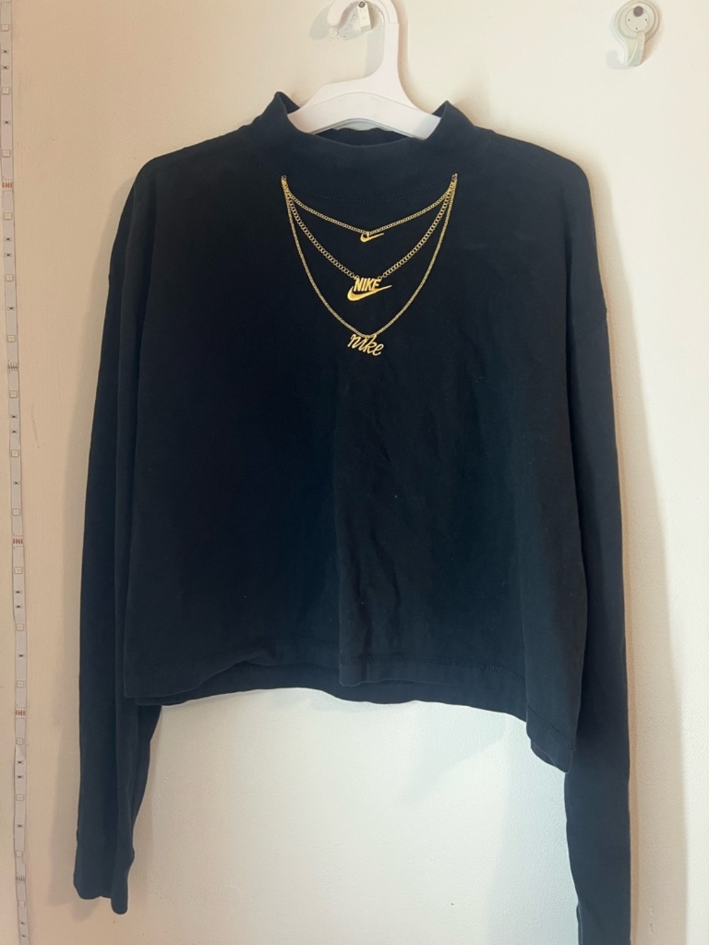 Women’s Nike Long Sleeve Black Mock Neck T shirt